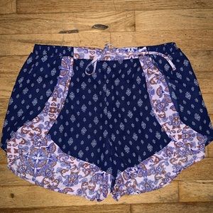 Paisley print shorts